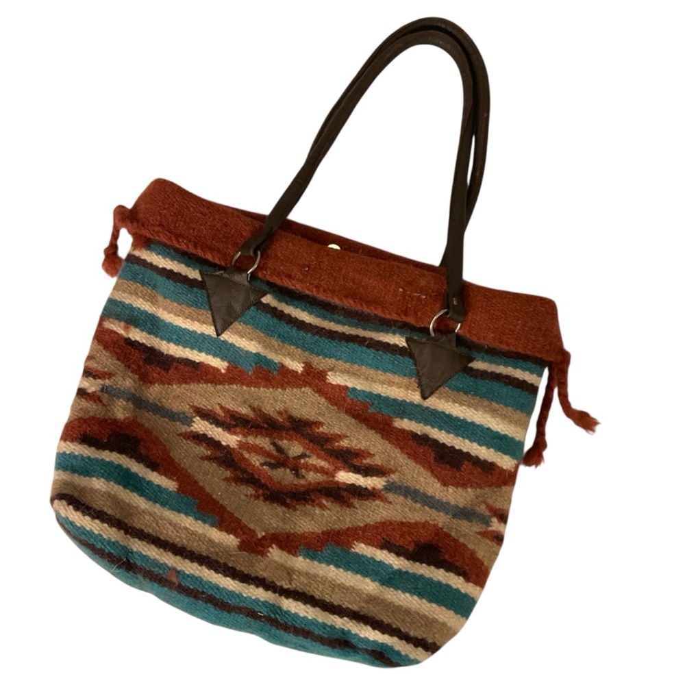 Saddle blanket tote bag